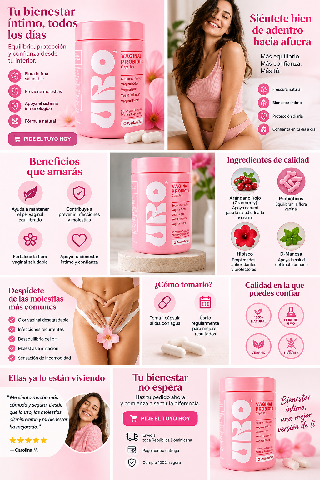 URO Probiótico Femenino – Equilibrio, Frescura y Bienestar Íntimo Todos los Días